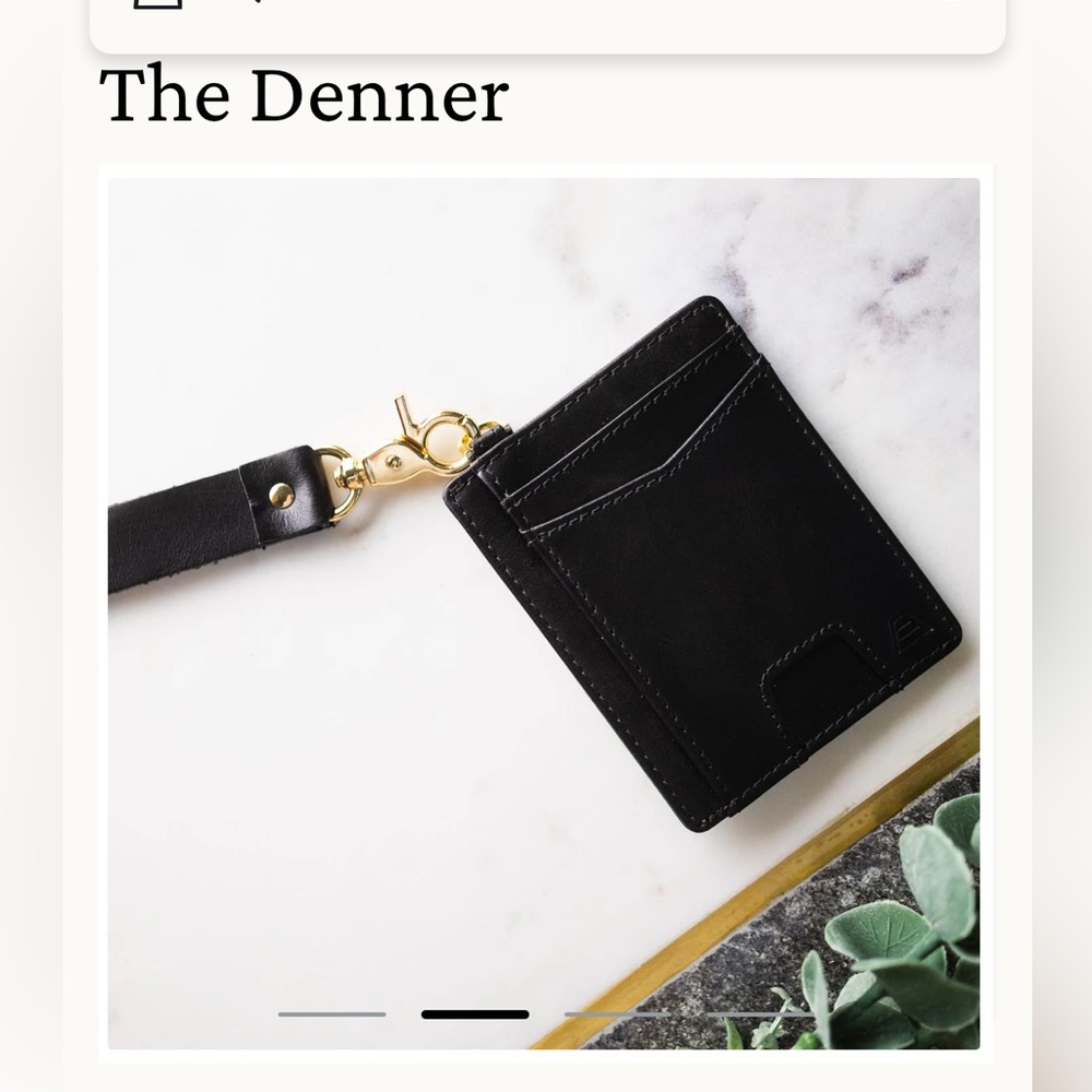 Andar - The Denner Wallet - Navy and Gold